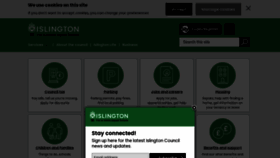 What Islington.gov.uk website looked like in 2023 (1 year ago)