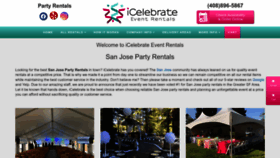 What Icelebrateevents.com website looked like in 2023 (1 year ago)