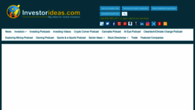 What Investorideas.com website looked like in 2023 (1 year ago)