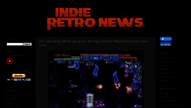 What Indieretronews.com website looked like in 2023 (1 year ago)