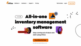 What Inflowinventory.com website looked like in 2023 (1 year ago)