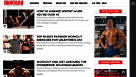 What Ironmanmagazine.com website looked like in 2023 (1 year ago)
