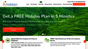 What Irisholidays.com website looked like in 2023 (1 year ago)