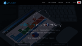 What In1touch.org website looked like in 2023 (3 years ago)