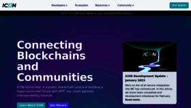What Icon.community website looked like in 2023 (1 year ago)