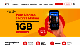 What Indosatooredoo.com website looked like in 2023 (1 year ago)