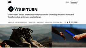 What Itsyourturnblog.com website looked like in 2023 (1 year ago)