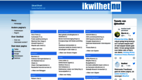What Ikwilhet.nu website looked like in 2023 (1 year ago)