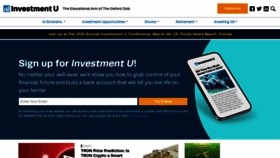 What Investmentu.com website looked like in 2023 (1 year ago)