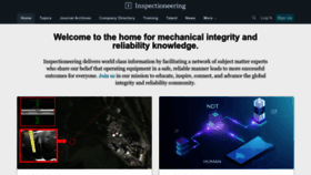 What Inspectioneering.com website looked like in 2023 (1 year ago)