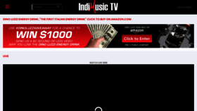 What Indimusic.tv website looked like in 2023 (1 year ago)