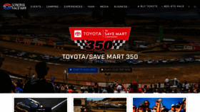 What Infineonraceway.com website looked like in 2023 (1 year ago)