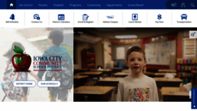What Iowacityschools.org website looked like in 2023 (1 year ago)