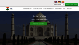 What India-visa-online.org website looked like in 2023 (1 year ago)