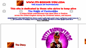 What Its-behind-you.com website looked like in 2023 (1 year ago)
