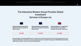 What Interactivebrokers.eu website looked like in 2023 (1 year ago)