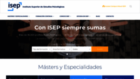 What Isep.es website looked like in 2023 (1 year ago)