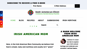 What Irishamericanmom.com website looked like in 2023 (1 year ago)