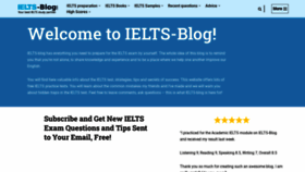 What Ielts-blog.com website looked like in 2023 (1 year ago)