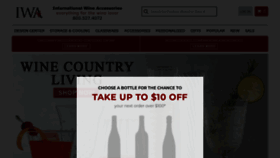 What Iwawine.com website looked like in 2023 (1 year ago)