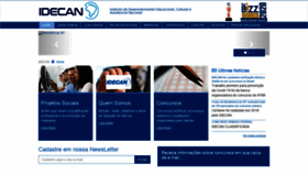 What Idecan.org.br website looked like in 2023 (1 year ago)