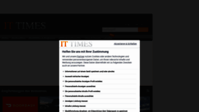 What It-times.de website looked like in 2023 (1 year ago)