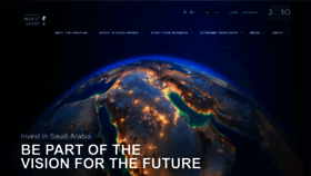 What Investsaudi.sa website looked like in 2023 (2 years ago)