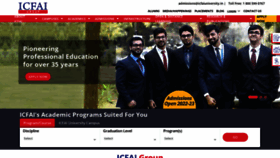 What Icfaiuniversity.in website looked like in 2023 (1 year ago)