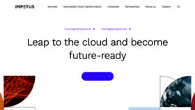 What Impetus.com website looked like in 2023 (1 year ago)