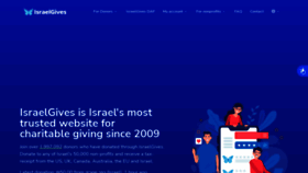 What Israelgives.org website looked like in 2023 (2 years ago)