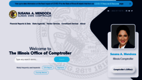 What Illinoiscomptroller.gov website looked like in 2023 (1 year ago)
