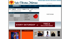 What Indiachristianmatrimony.com website looked like in 2023 (1 year ago)