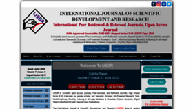 What Ijsdr.org website looked like in 2023 (1 year ago)