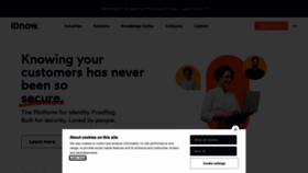 What Idnow.io website looked like in 2023 (3 years ago)