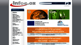 What Infos.cz website looked like in 2023 (3 years ago)