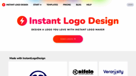 What Instantlogodesign.com website looked like in 2023 (1 year ago)