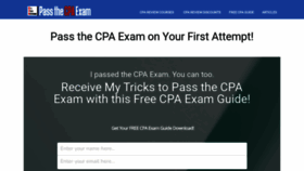 What Ipassthecpaexam.com website looked like in 2023 (1 year ago)