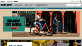 What Izipbikes.com website looked like in 2023 (1 year ago)