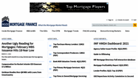 What Insidemortgagefinance.com website looked like in 2023 (1 year ago)
