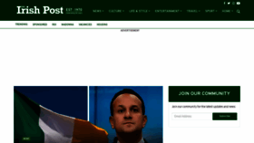 What Irishpost.co.uk website looked like in 2023 (1 year ago)