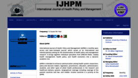 What Ijhpm.com website looked like in 2023 (1 year ago)