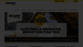 What Isover.fr website looked like in 2023 (1 year ago)