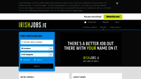 What Irishjobs.ie website looked like in 2023 (1 year ago)