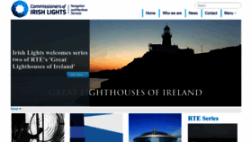 What Irishlights.ie website looked like in 2023 (2 years ago)