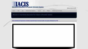 What Iacis.org website looked like in 2023 (1 year ago)