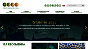 What Iba.org website looked like in 2023 (1 year ago)