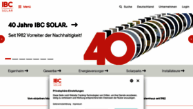 What Ibc-solar.de website looked like in 2023 (1 year ago)