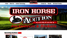 What Ironhorseauction.com website looked like in 2023 (1 year ago)