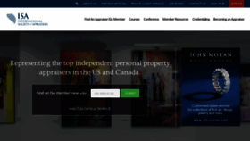 What Isa-appraisers.org website looked like in 2023 (3 years ago)