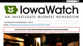 What Iowawatch.org website looked like in 2023 (1 year ago)